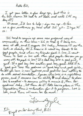 Illustration for article titled Read Fiona Apple's Letter to a Young Gay Teen